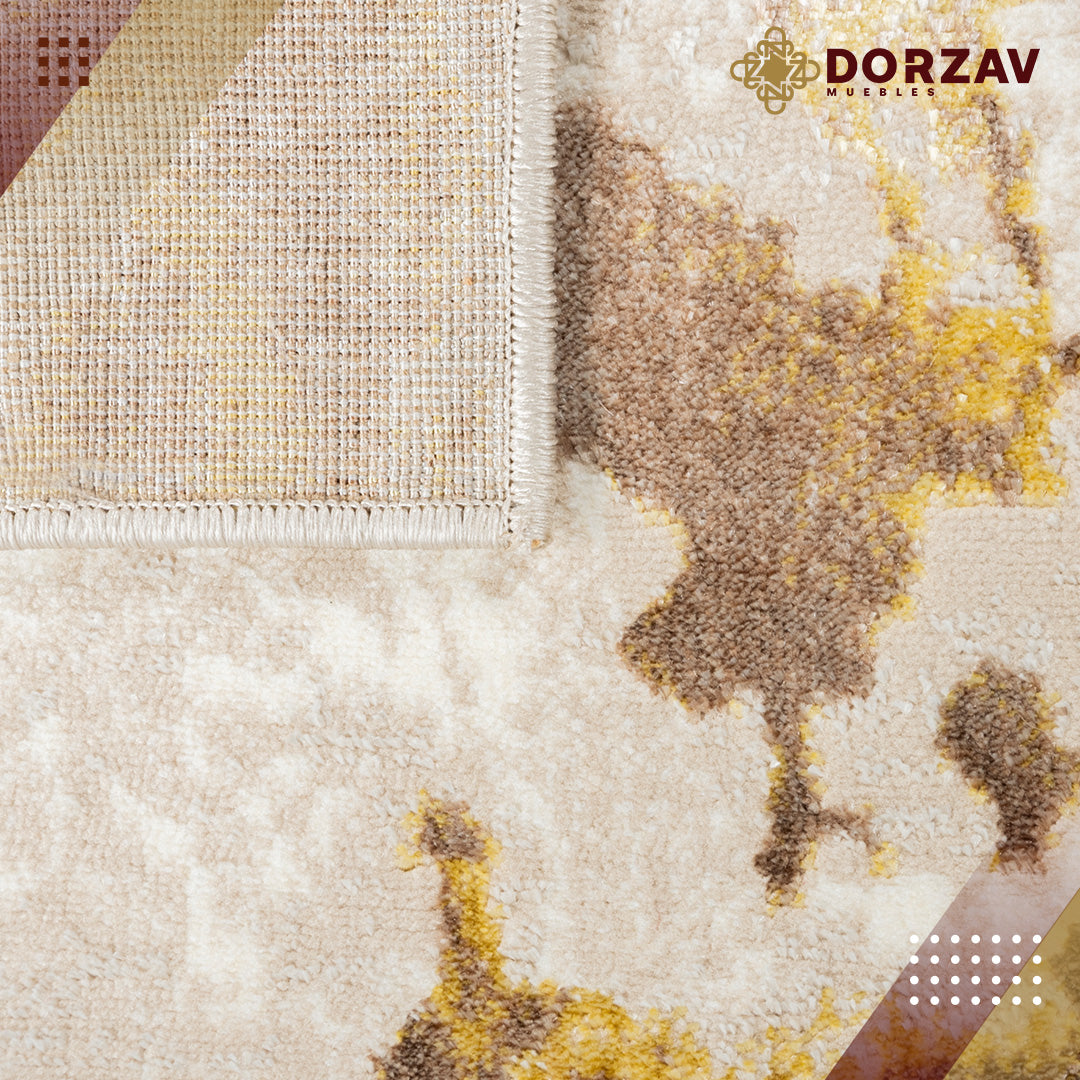Tapete Decorativo Sibel U7002 Oro / Crema – Abstracto · Interior