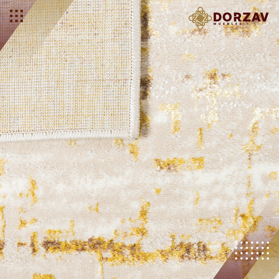 Tapete Decorativo Sibel U7005 Oro / Crema – Abstracto · Interior