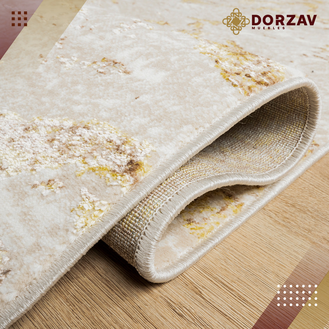 Tapete Decorativo Sibel U7009 Oro / Crema – Abstracto · Interior