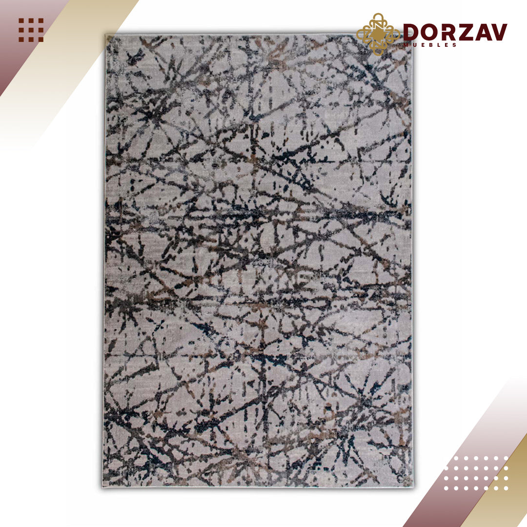 Tapete Decorativo Side T2055 Gris Claro / Azul – Abstracto · Interior