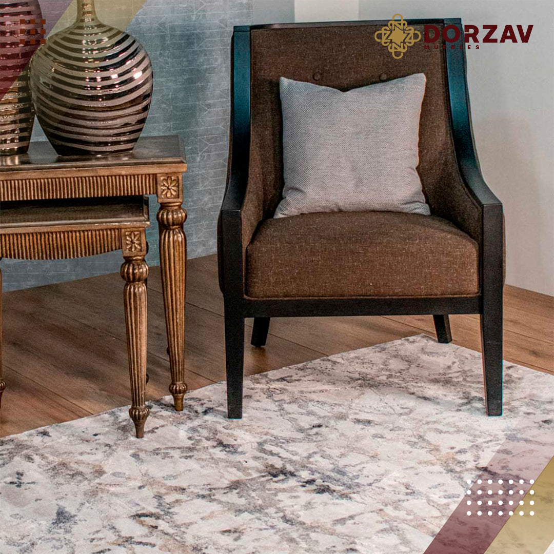 Tapete Decorativo Side T2055 Gris Claro / Azul – Abstracto · Interior