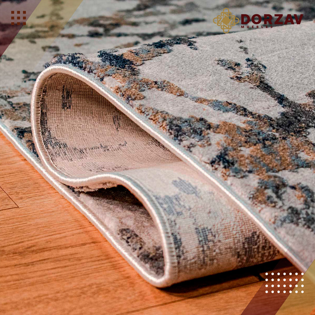 Tapete Decorativo Side T2055 Gris Claro / Azul – Abstracto · Interior