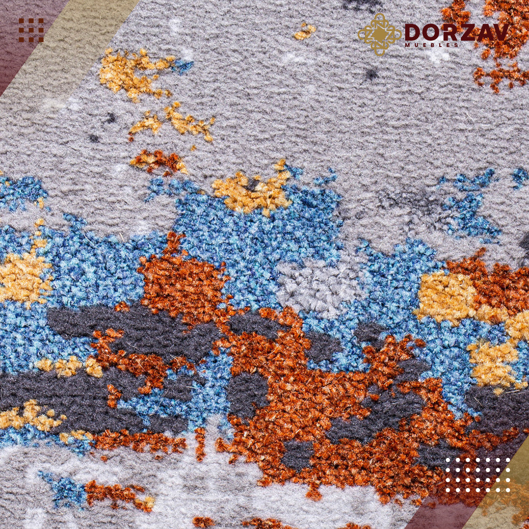 Tapete Decorativo Siena U2037 Azul / Crema – Abstracto · Interior