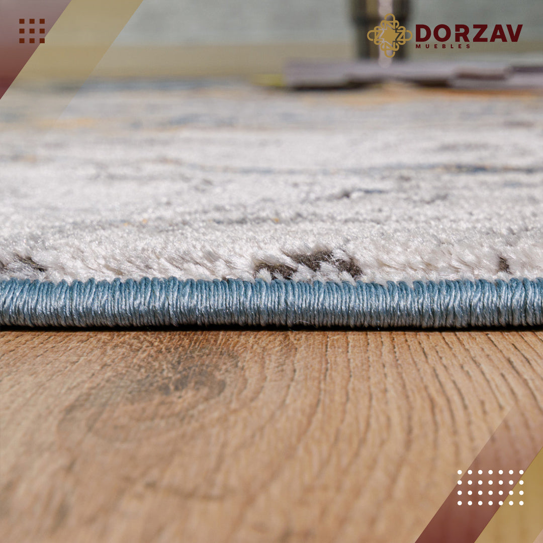 Tapete Decorativo Sirit T5127 Azul / Oro – Abstracto · Interior