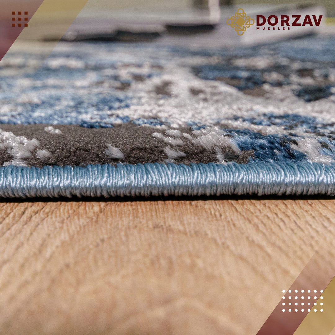 Tapete Decorativo Sirit T5128 Gris / Azul – Abstracto · Interior