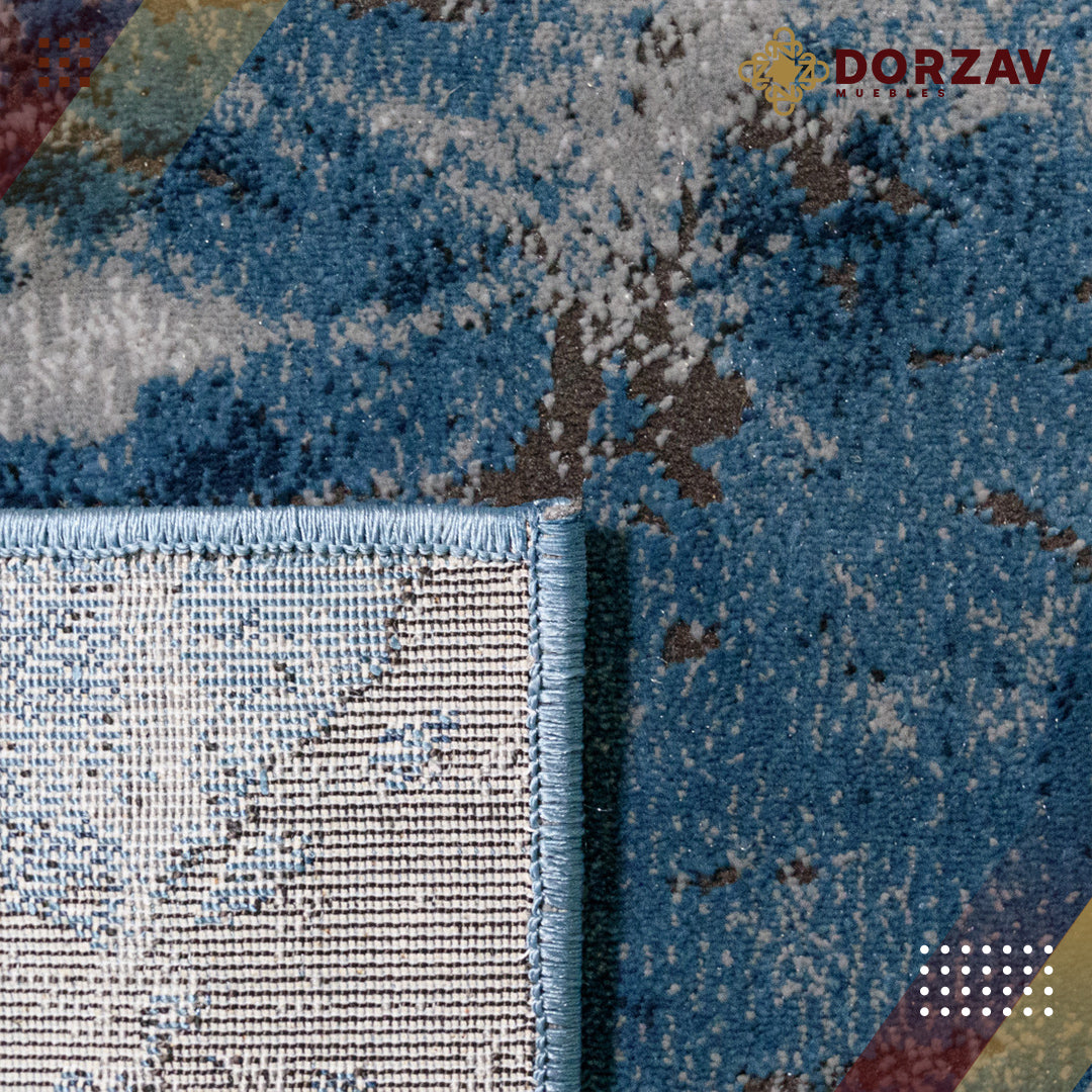 Tapete Decorativo Sirit T5128 Gris / Azul – Abstracto · Interior