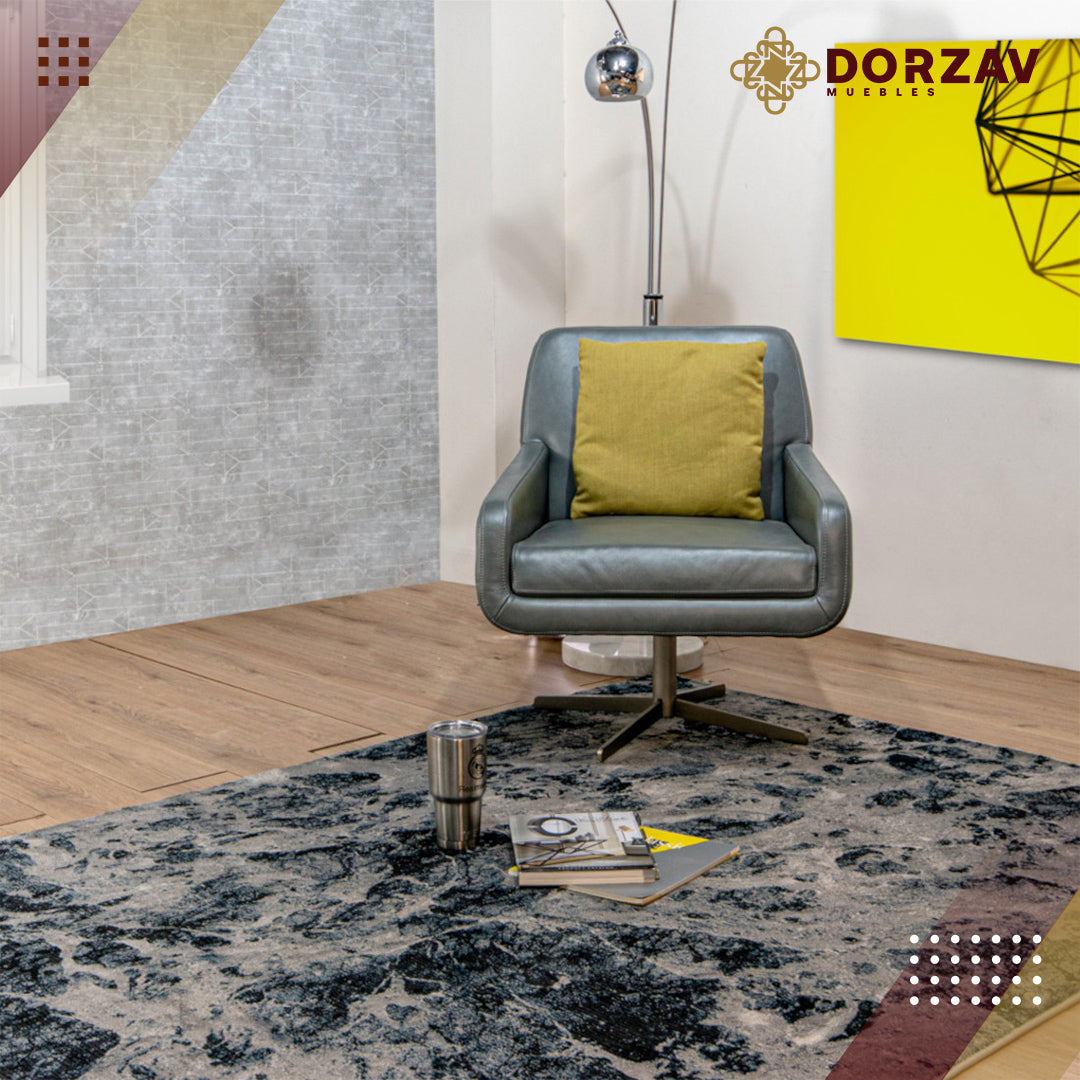 Tapete Decorativo Sirit T5131 Gris / Azul – Abstracto · Interior