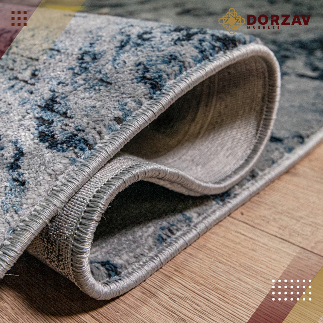 Tapete Decorativo Sirit T5131 Gris / Azul – Abstracto · Interior