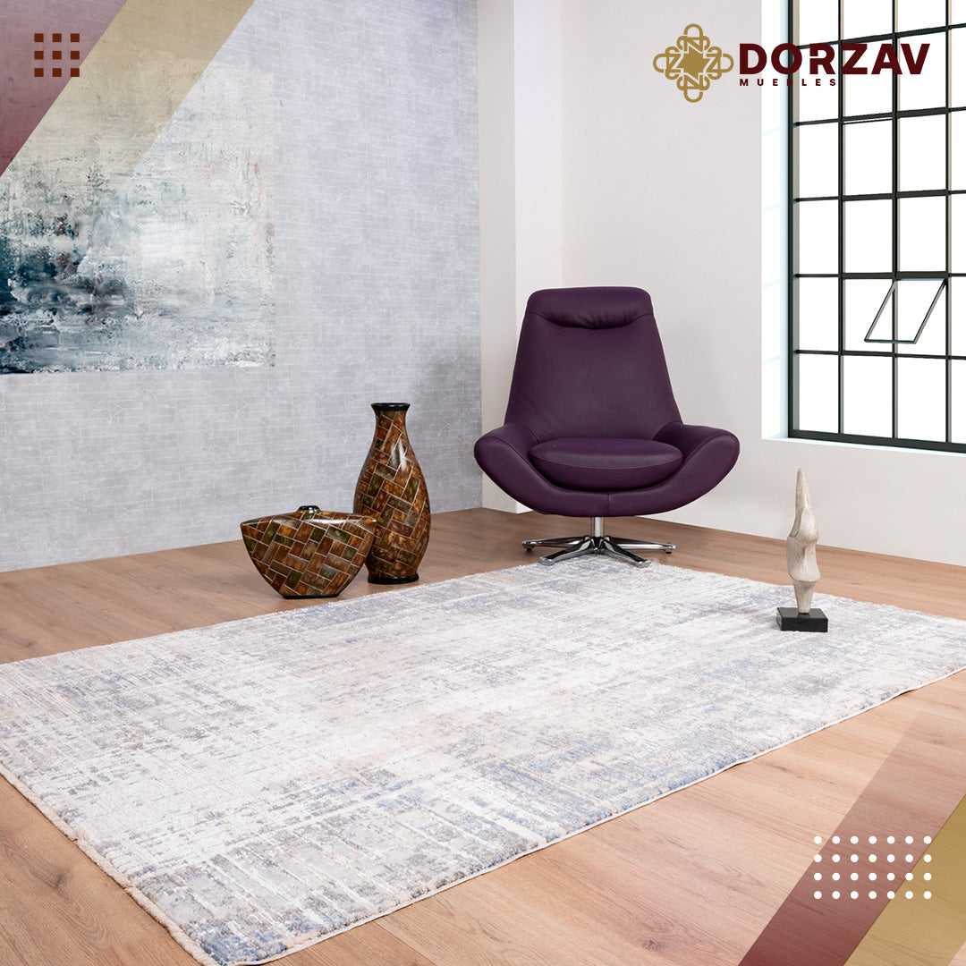 Tapete Decorativo Tebas T2226 Crema / Gris – Abstracto · Interior
