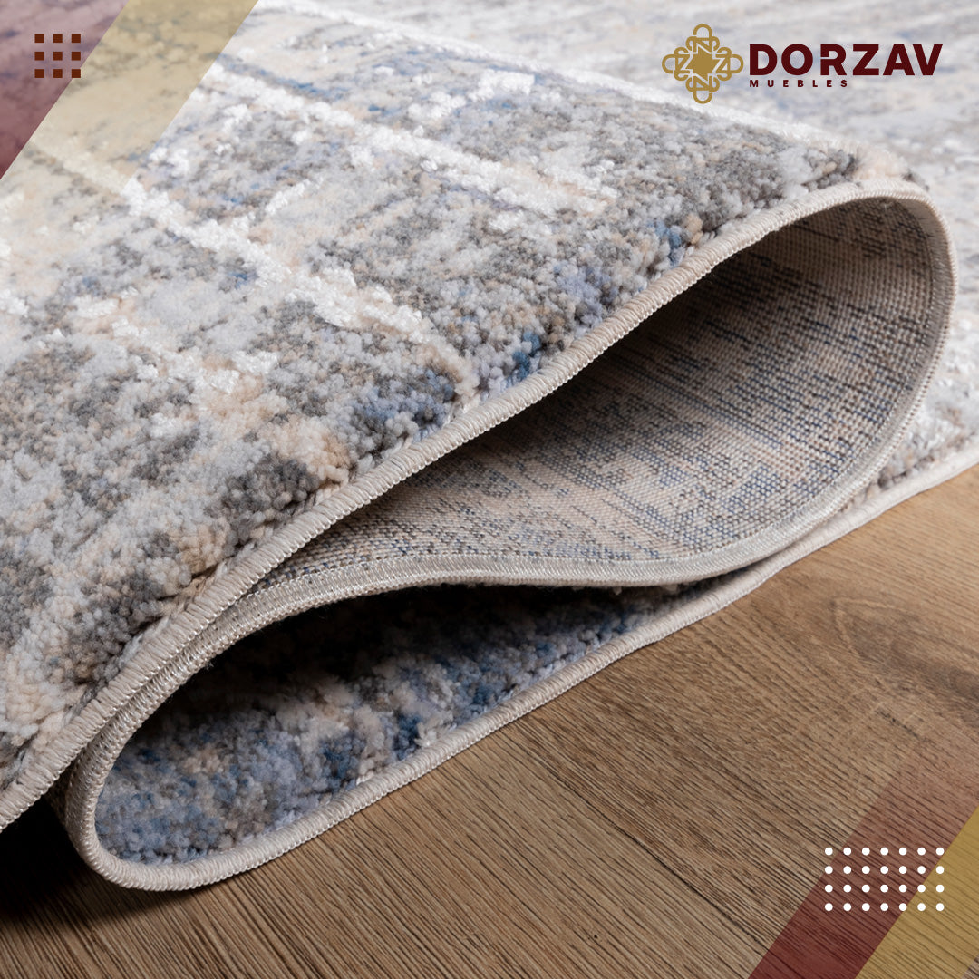 Tapete Decorativo Tebas T2226 Crema / Gris – Abstracto · Interior