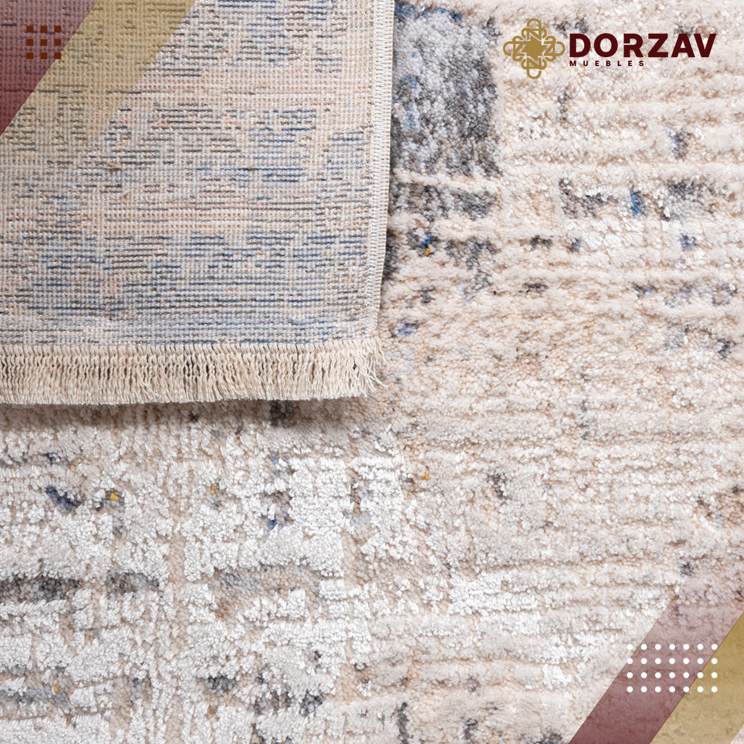 Tapete Decorativo Tebas T2226 Crema / Gris – Abstracto · Interior