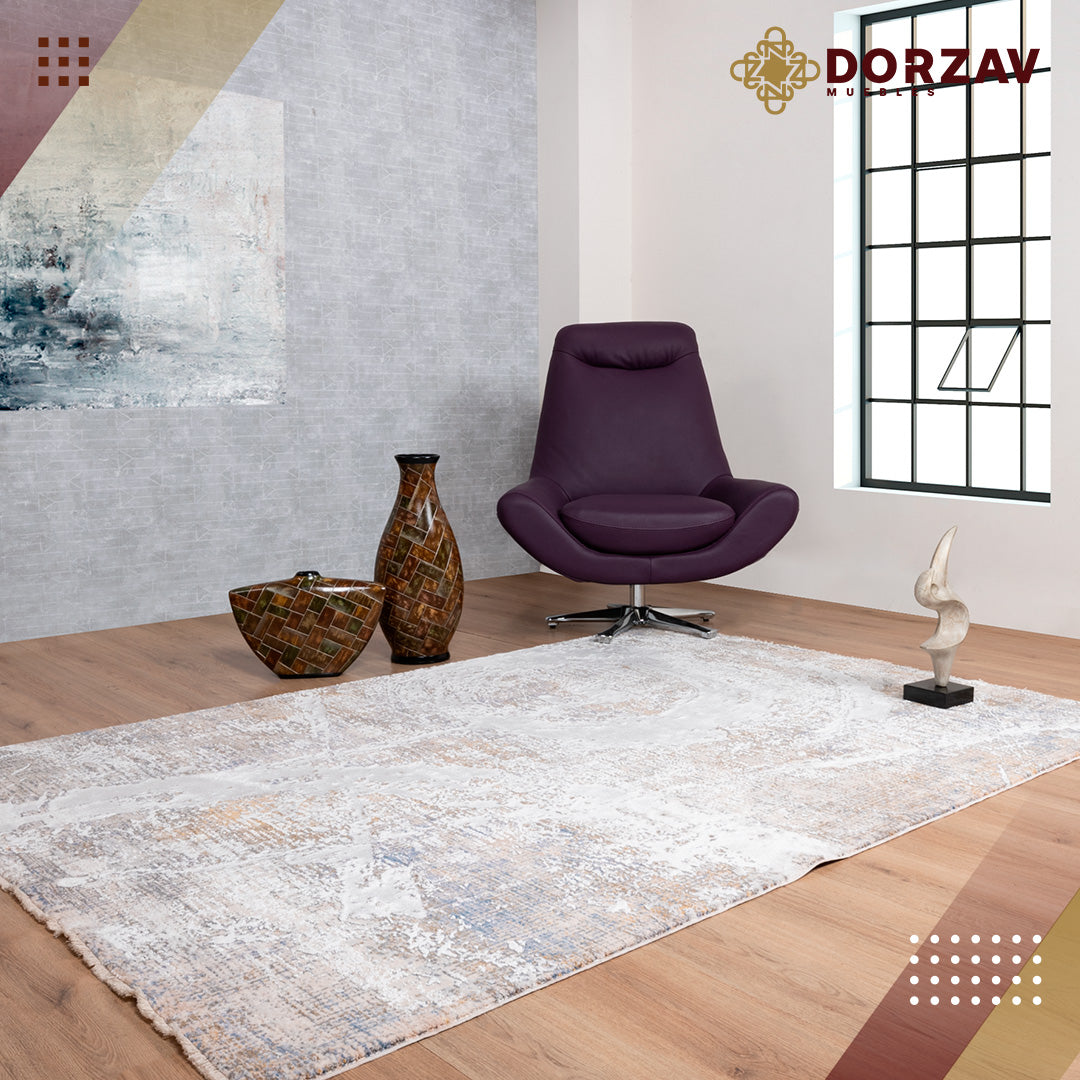 Tapete Decorativo Tebas T2227 Crema / Gris – Abstracto · Interior