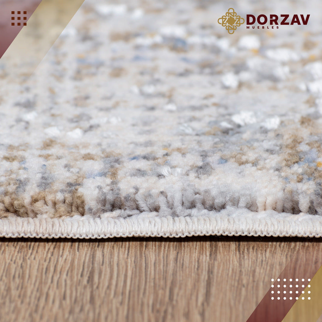 Tapete Decorativo Tebas T2227 Crema / Gris – Abstracto · Interior