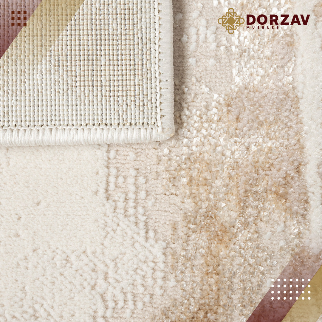 Tapete Decorativo Terra T9028 Crema / Oro – Abstracto · Interior