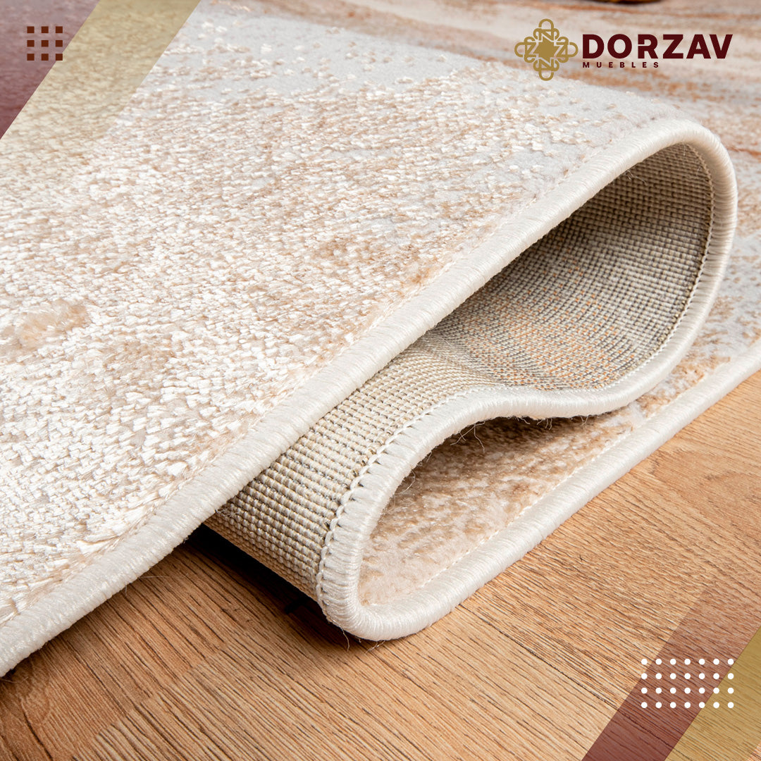 Tapete Decorativo Terra T9029 Crema / Oro – Abstracto · Interior
