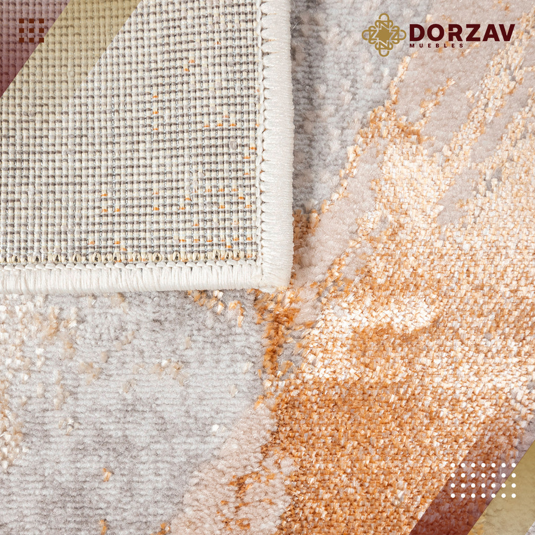 Tapete Decorativo Terra T9029 Crema / Oro – Abstracto · Interior