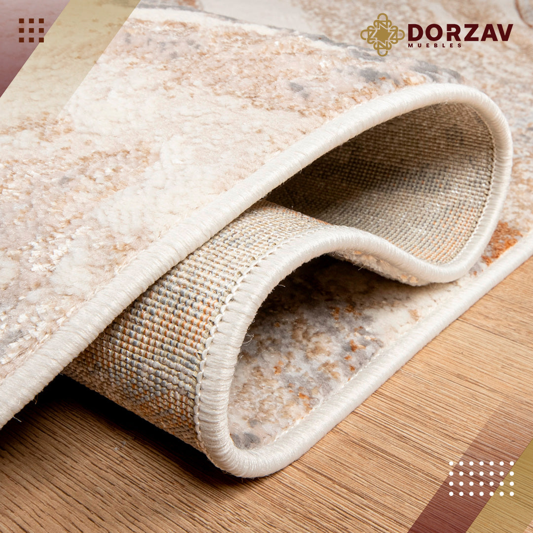 Tapete Decorativo Terra T9030 Crema / Oro – Abstracto · Interior