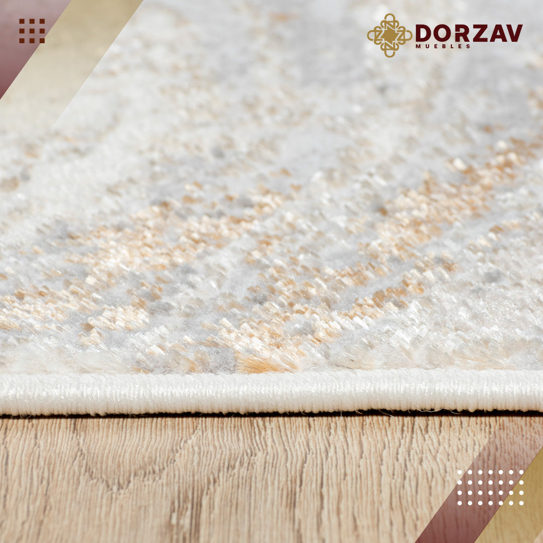 Tapete Decorativo Terra T9030 Crema / Oro – Abstracto · Interior
