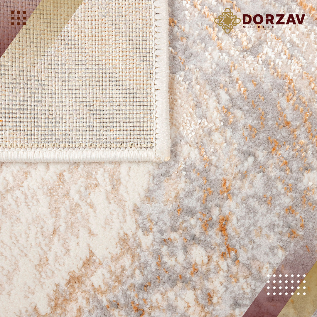 Tapete Decorativo Terra T9030 Crema / Oro – Abstracto · Interior