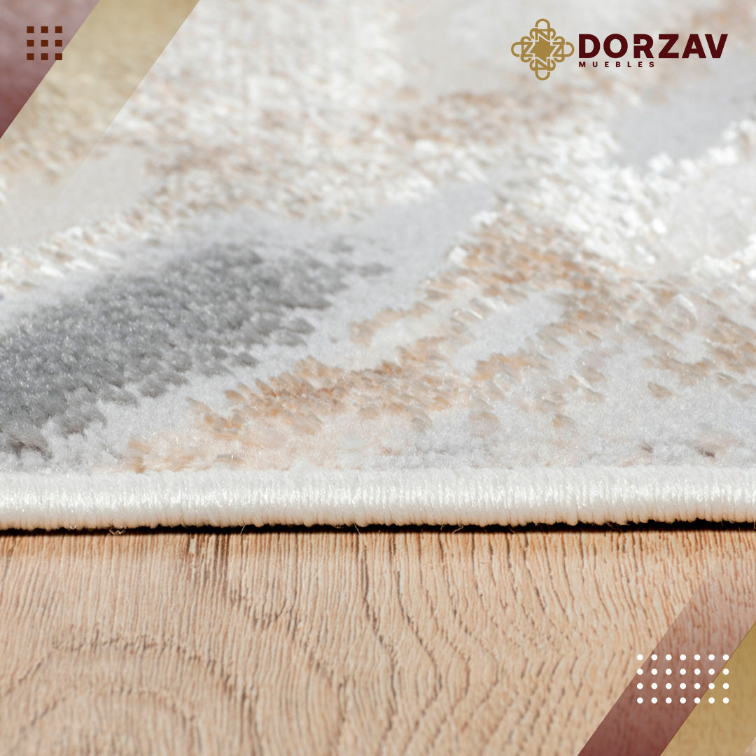 Tapete Decorativo Terra T9032 Crema / Oro – Abstracto · Interior