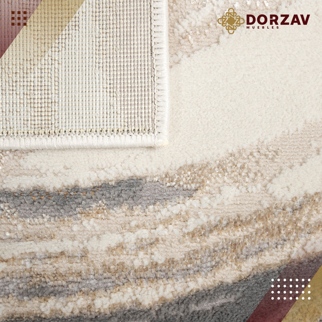 Tapete Decorativo Terra T9032 Crema / Oro – Abstracto · Interior