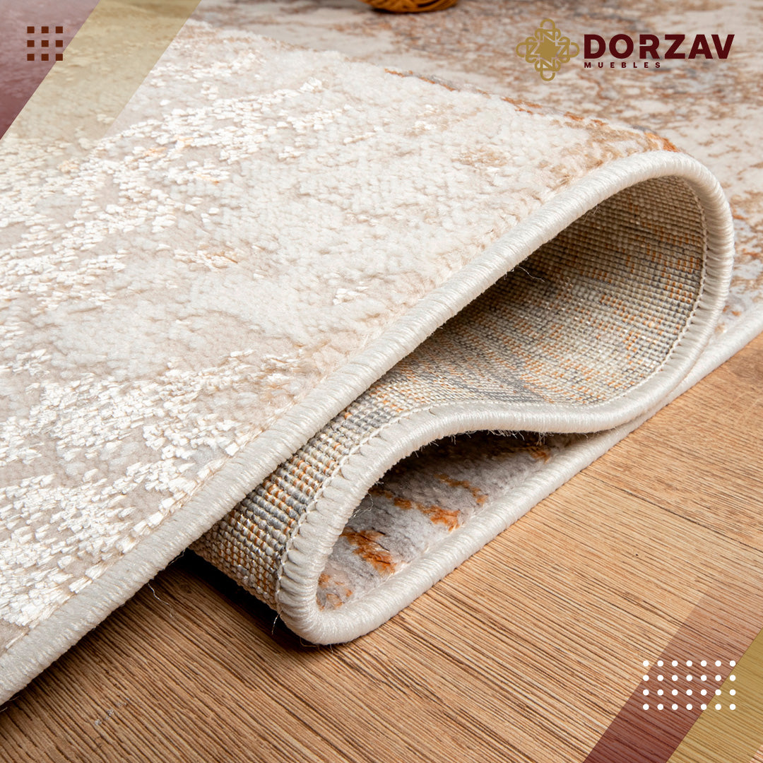 Tapete Decorativo Terra T9035 Crema / Oro – Abstracto · Interior