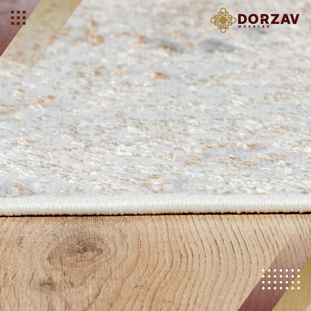 Tapete Decorativo Terra T9035 Crema / Oro – Abstracto · Interior
