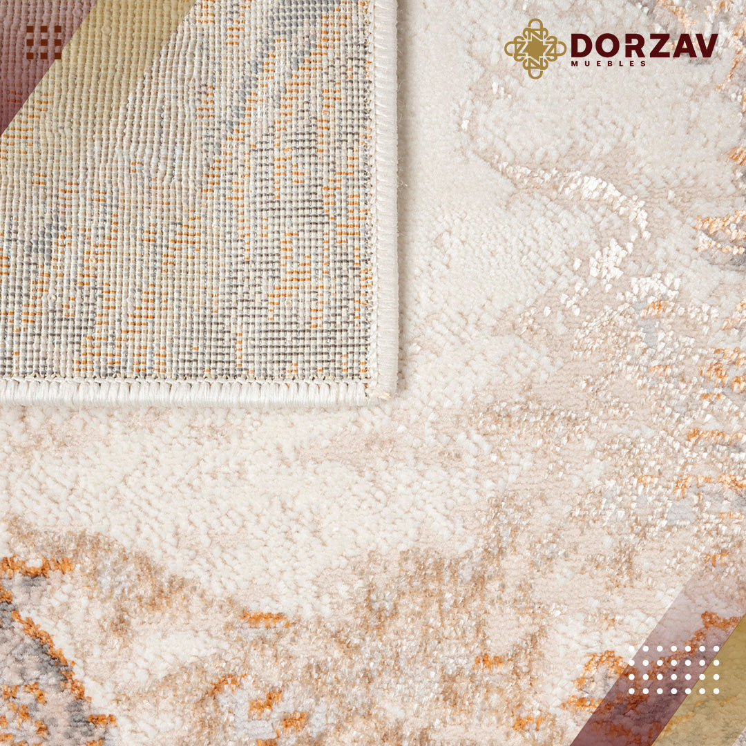 Tapete Decorativo Terra T9035 Crema / Oro – Abstracto · Interior