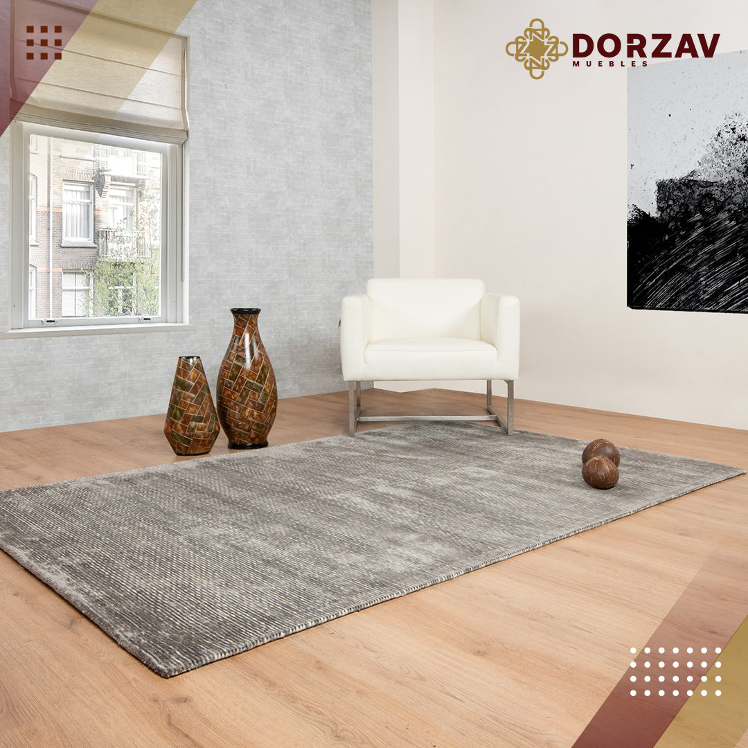 Tapete Decorativo Thane N4004 Gris / Plata – Contemporáneo · Interior