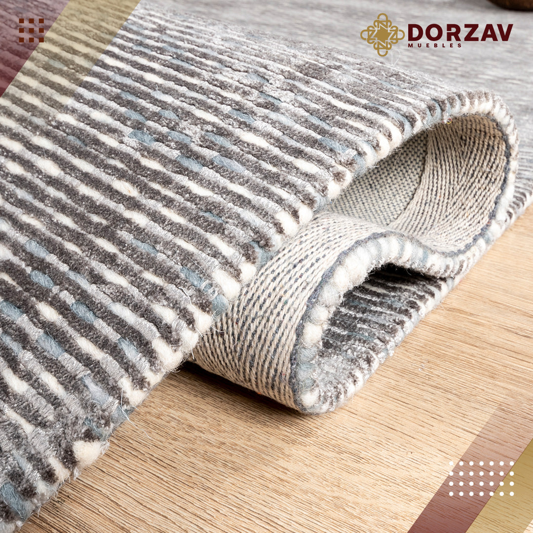 Tapete Decorativo Thane N4004 Gris / Plata – Contemporáneo · Interior