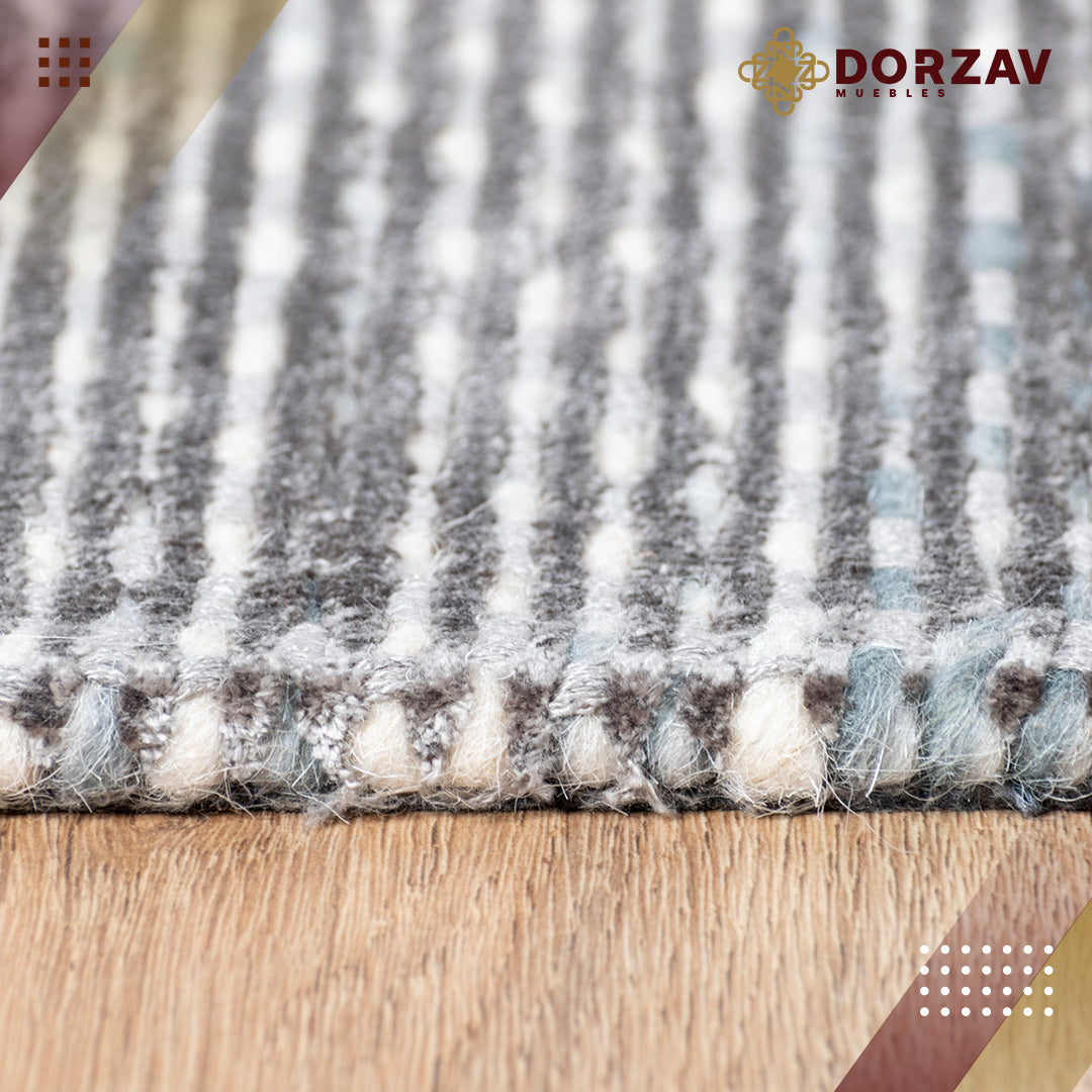 Tapete Decorativo Thane N4004 Gris / Plata – Contemporáneo · Interior