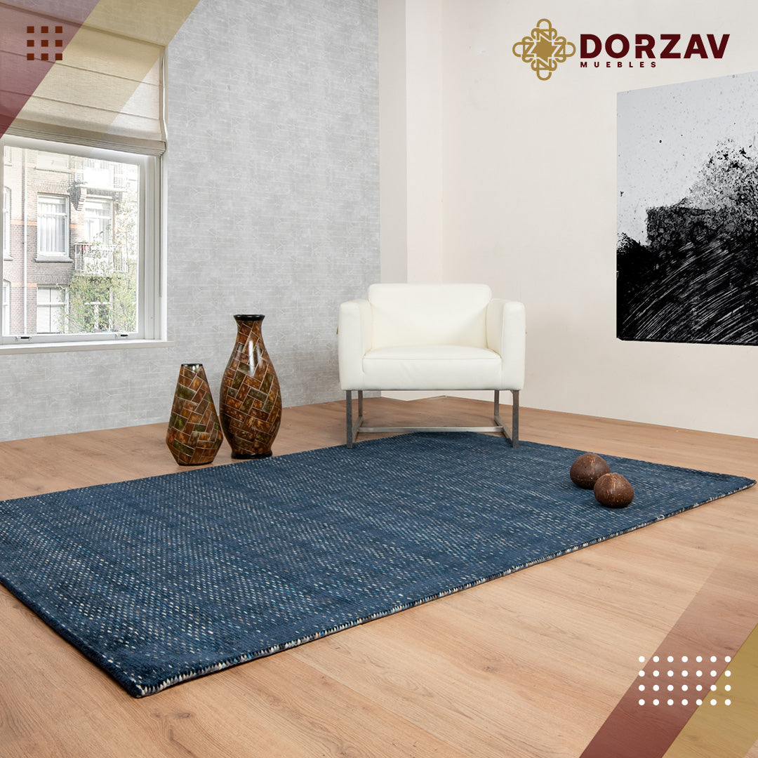 Tapete Decorativo Thane N4007 Azul / Multi – Contemporáneo · Interior