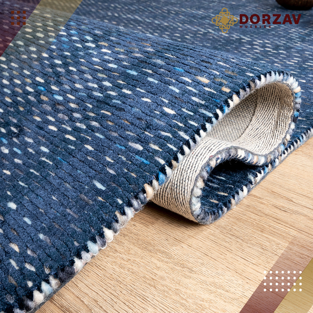 Tapete Decorativo Thane N4007 Azul / Multi – Contemporáneo · Interior