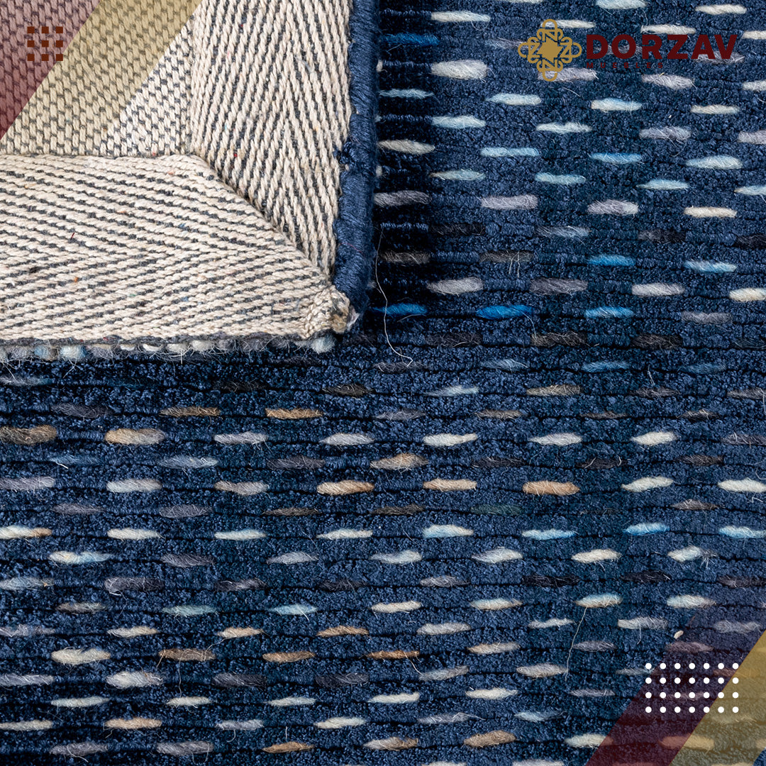 Tapete Decorativo Thane N4007 Azul / Multi – Contemporáneo · Interior