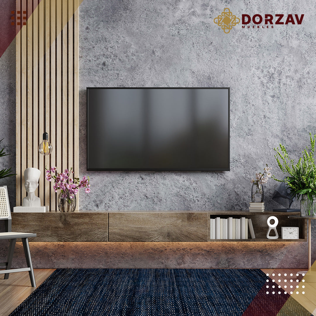 Tapete Decorativo Thane N4007 Azul / Multi – Contemporáneo · Interior