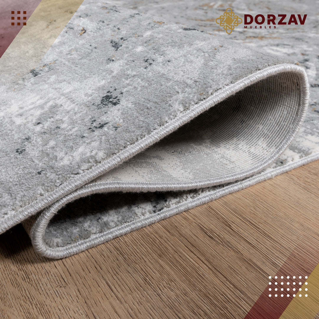 Tapete Decorativo Yasar U2043 Gris / Oro – Abstracto · Interior