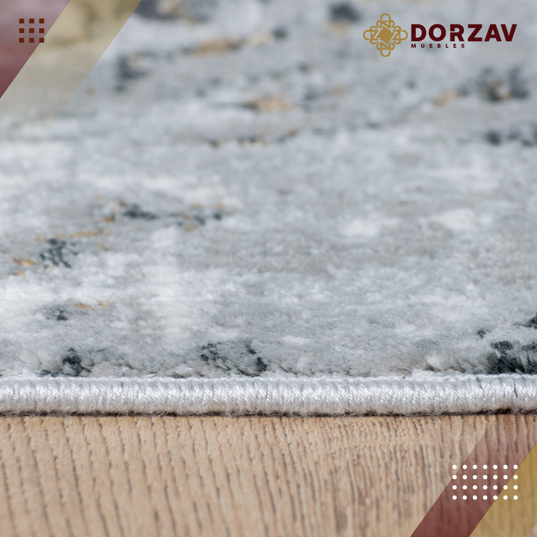 Tapete Decorativo Yasar U2043 Gris / Oro – Abstracto · Interior