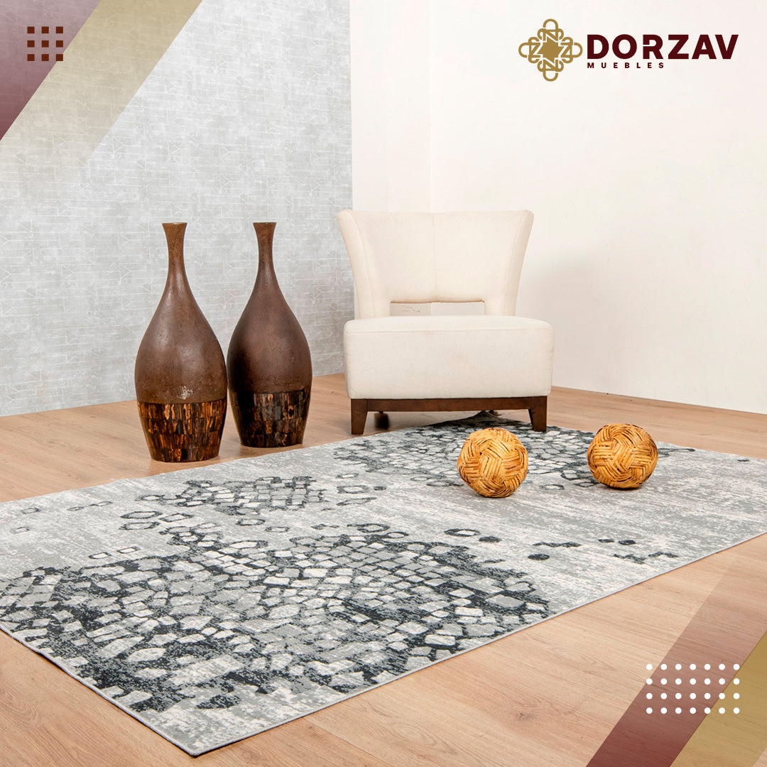 Tapete Decorativo Yasar U2050 Gris / Gris – Abstracto · Interior