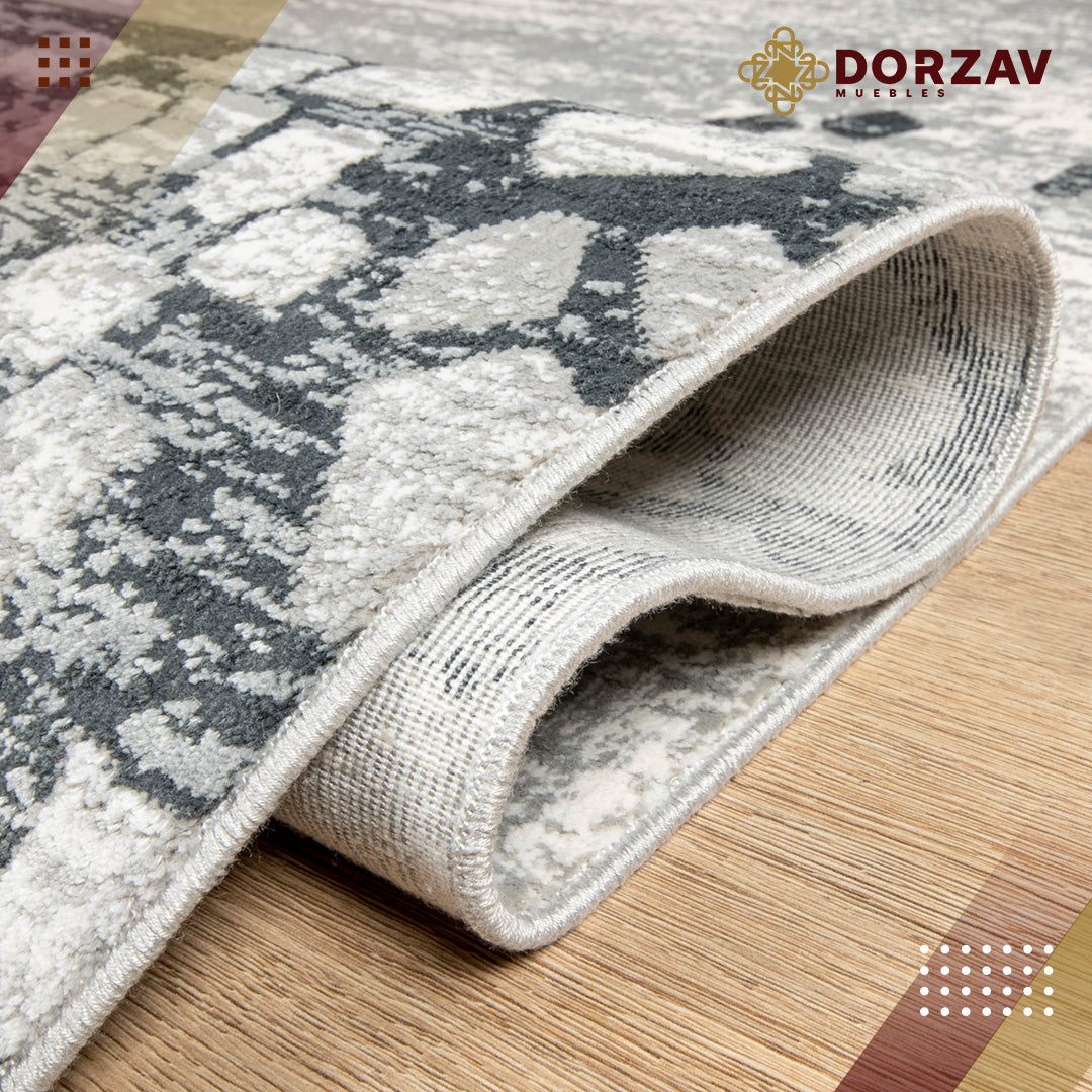 Tapete Decorativo Yasar U2050 Gris / Gris – Abstracto · Interior