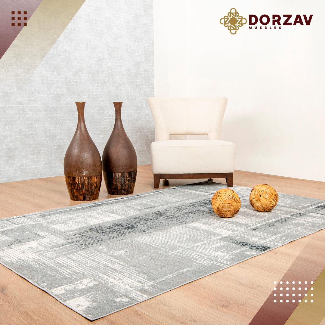 Tapete Decorativo Yasar U2051 Gris / Gris – Abstracto · Interior