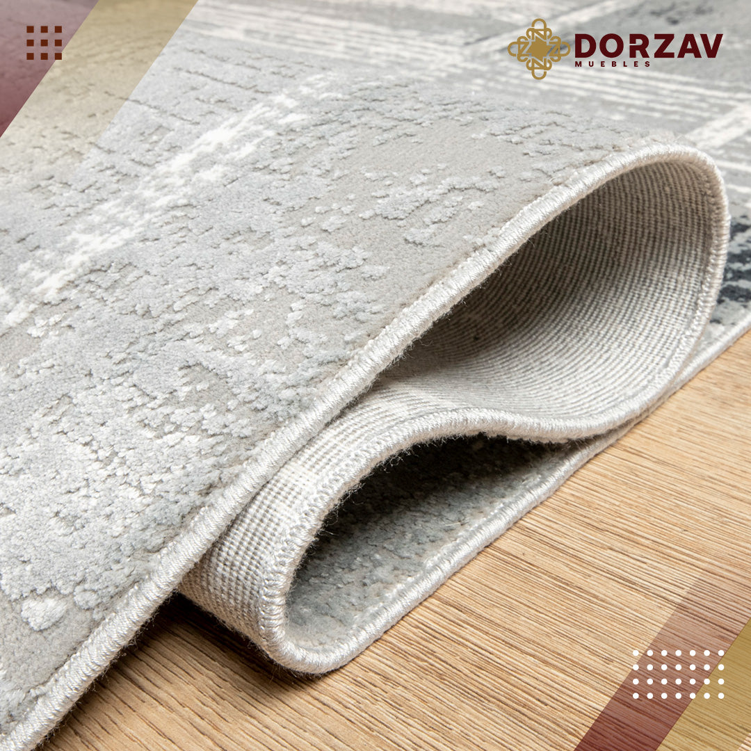 Tapete Decorativo Yasar U2051 Gris / Gris – Abstracto · Interior