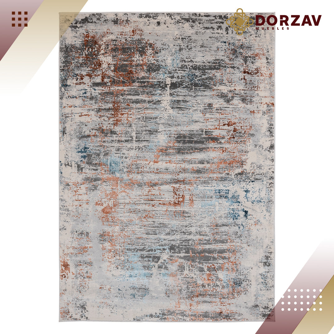 Tapete Decorativo Yemina T4039 Gris / Ocre – Abstracto · Interior