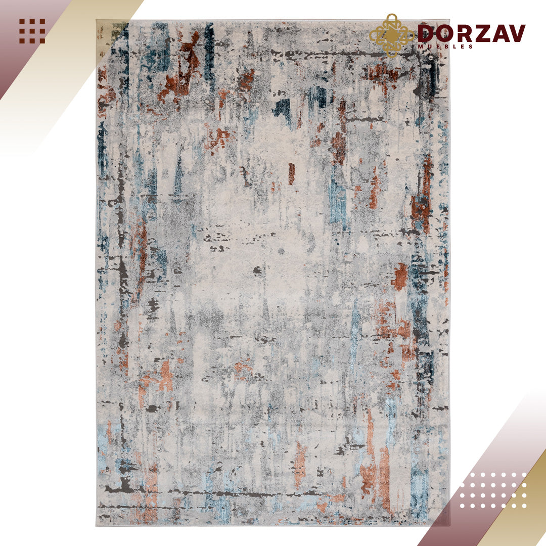 Tapete Decorativo Yemina T4041 Gris / Ocre – Abstracto · Interior