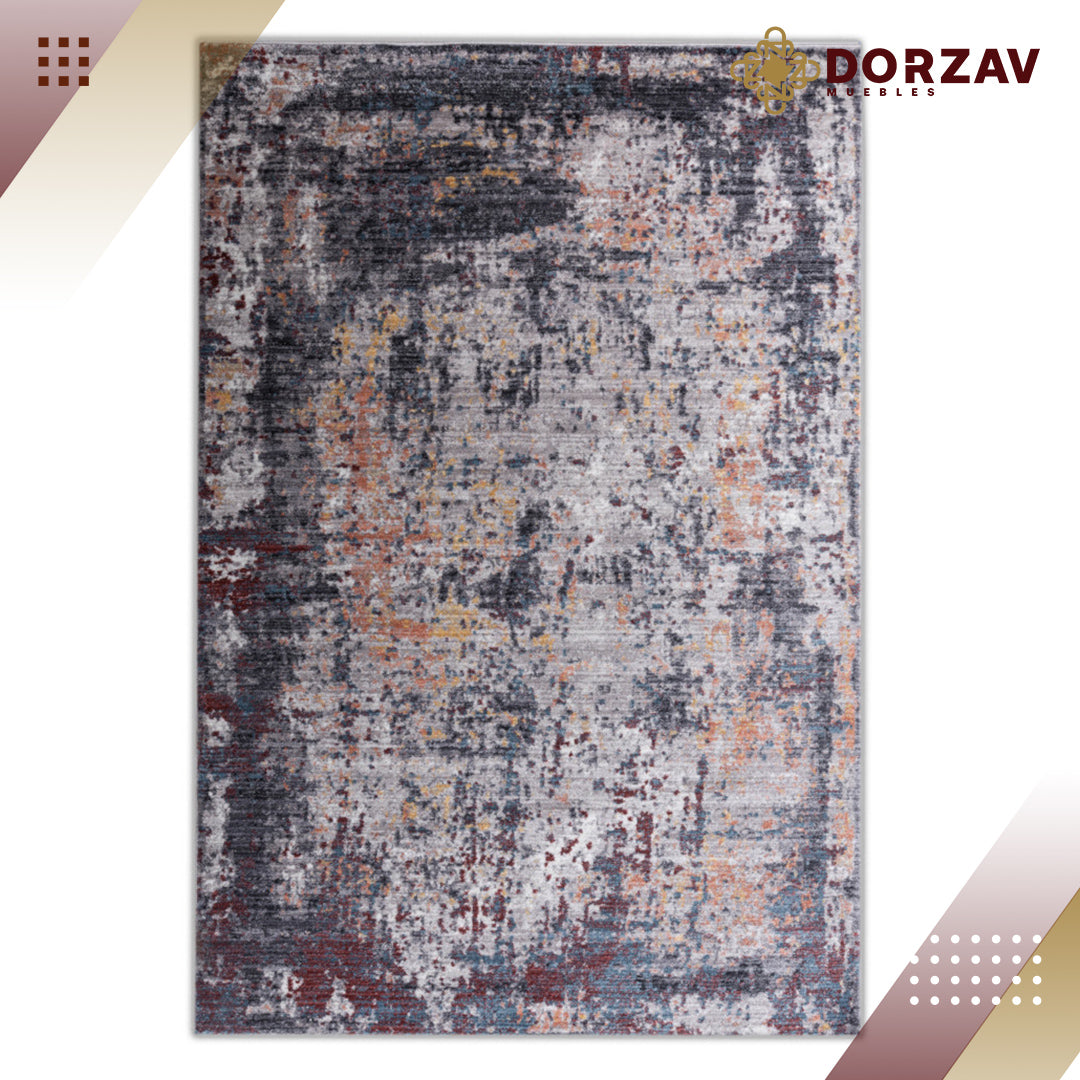Tapete Decorativo Yenice T7010 Gris / Crema – Abstracto · Interior