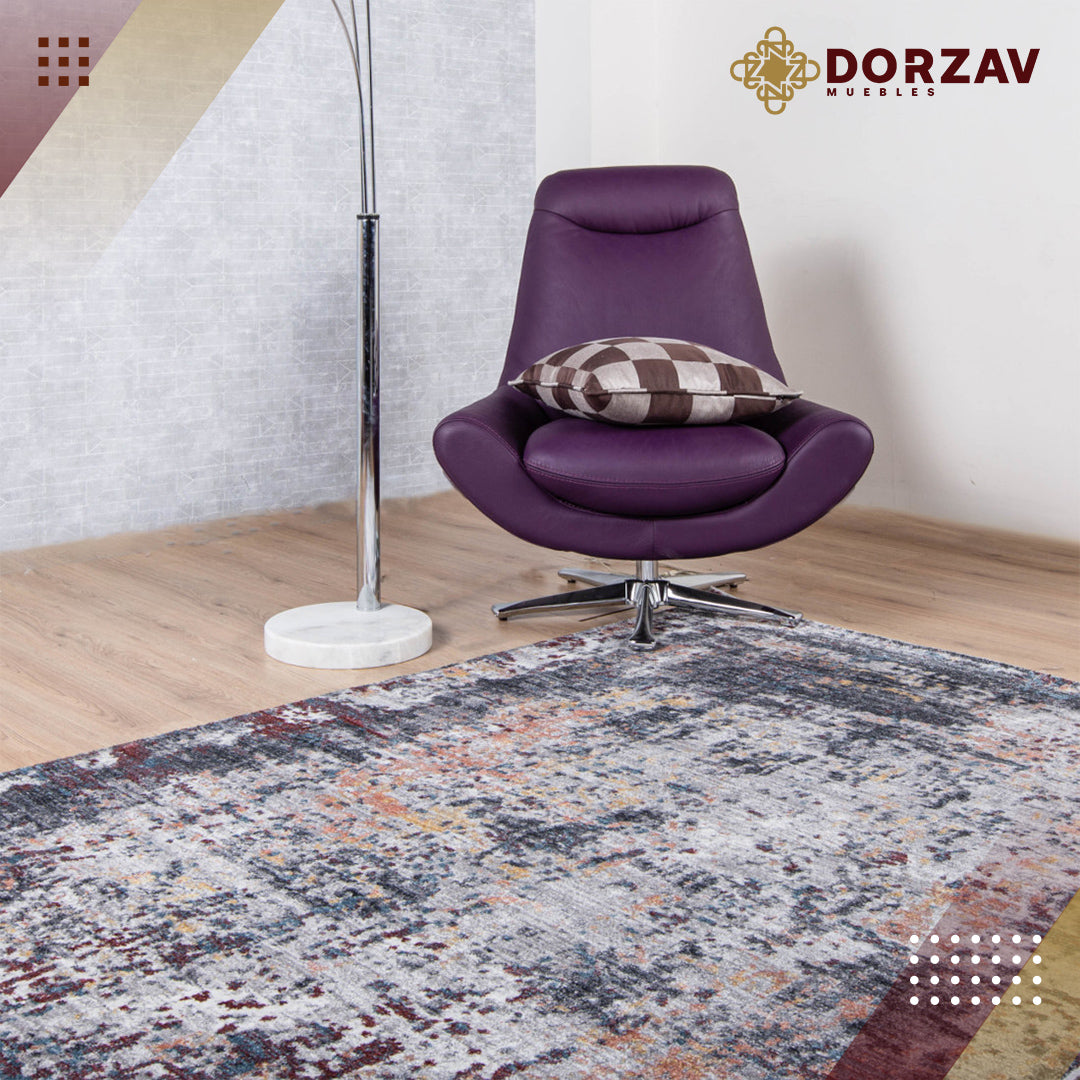 Tapete Decorativo Yenice T7010 Gris / Crema – Abstracto · Interior