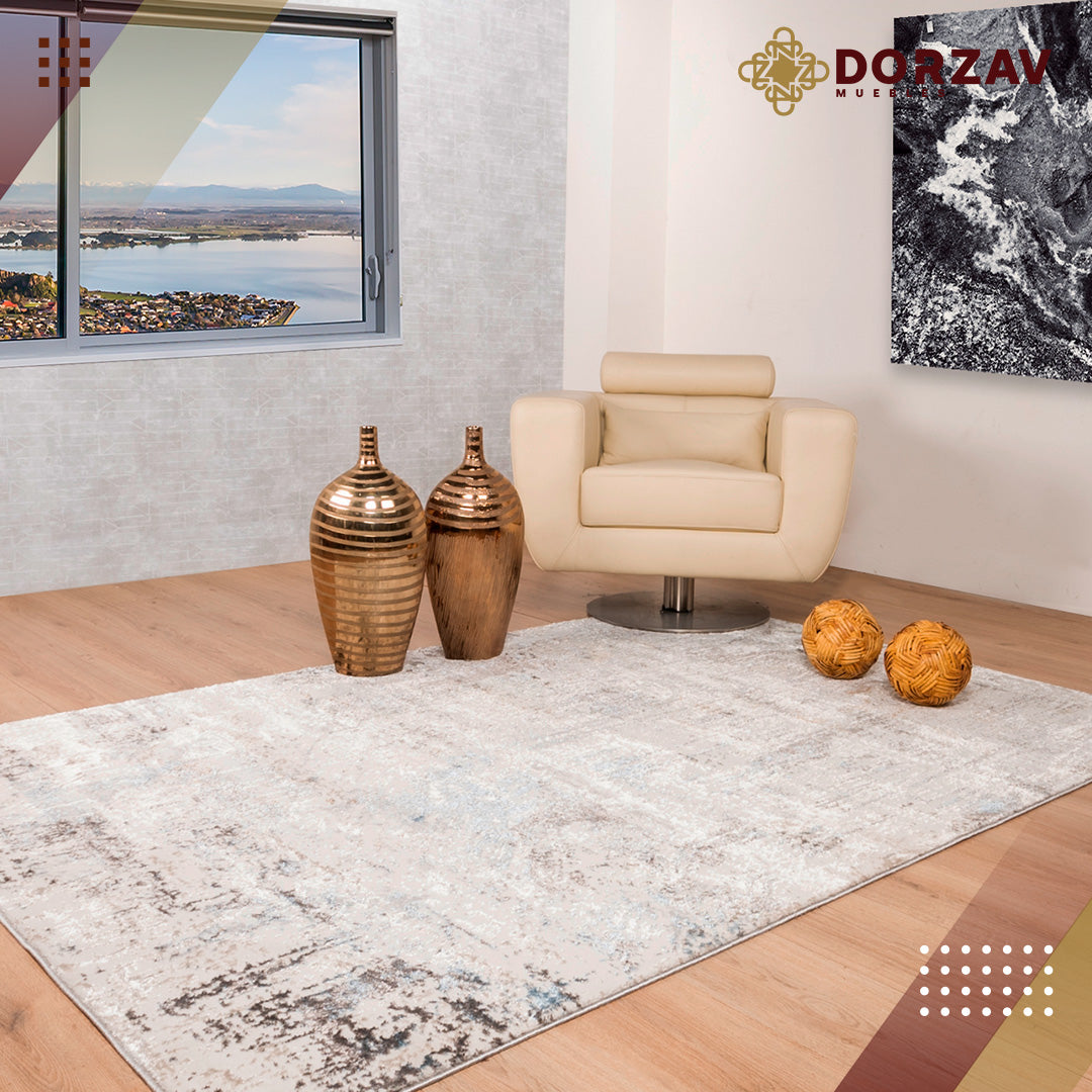 Tapete Decorativo Zaria T2183 Gris / Crema – Abstracto · Interior