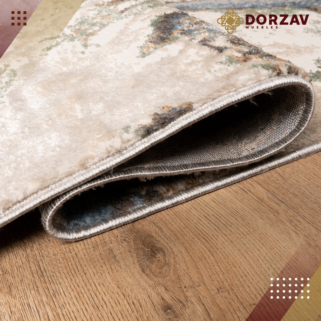 Tapete Decorativo Zaria T2185 Gris / Crema – Abstracto · Interior