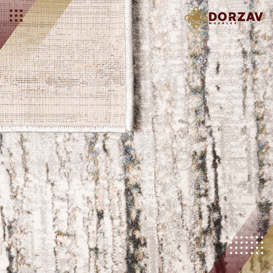 Tapete Decorativo Zaria T2186 Gris / Crema – Abstracto · Interior