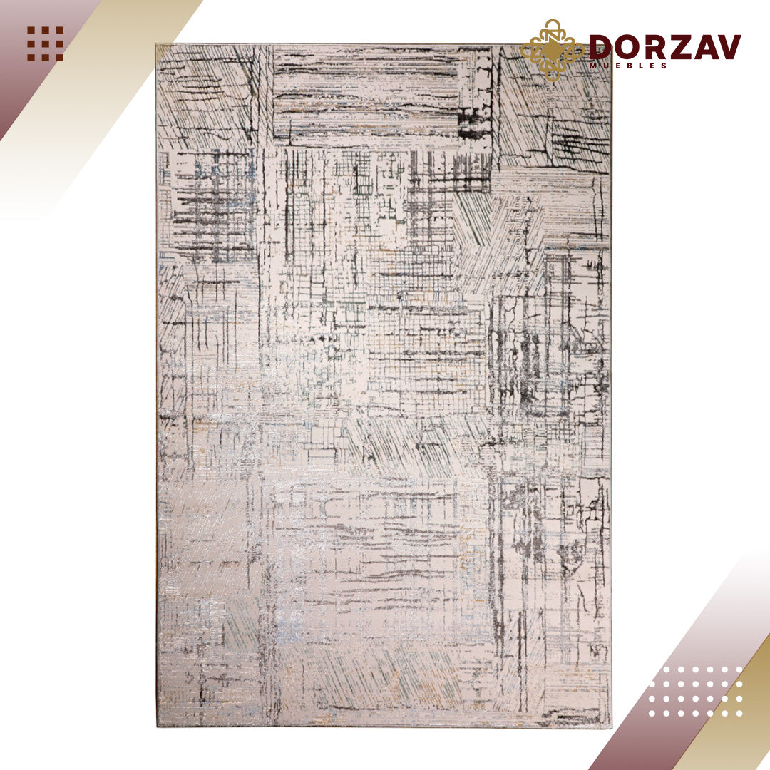 Tapete Decorativo Zaria T2189 Gris / Crema – Abstracto · Interior