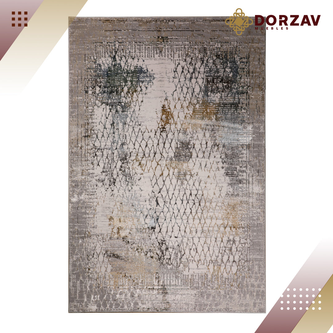 Tapete Decorativo Zaria T2198 Gris / Crema – Abstracto · Interior